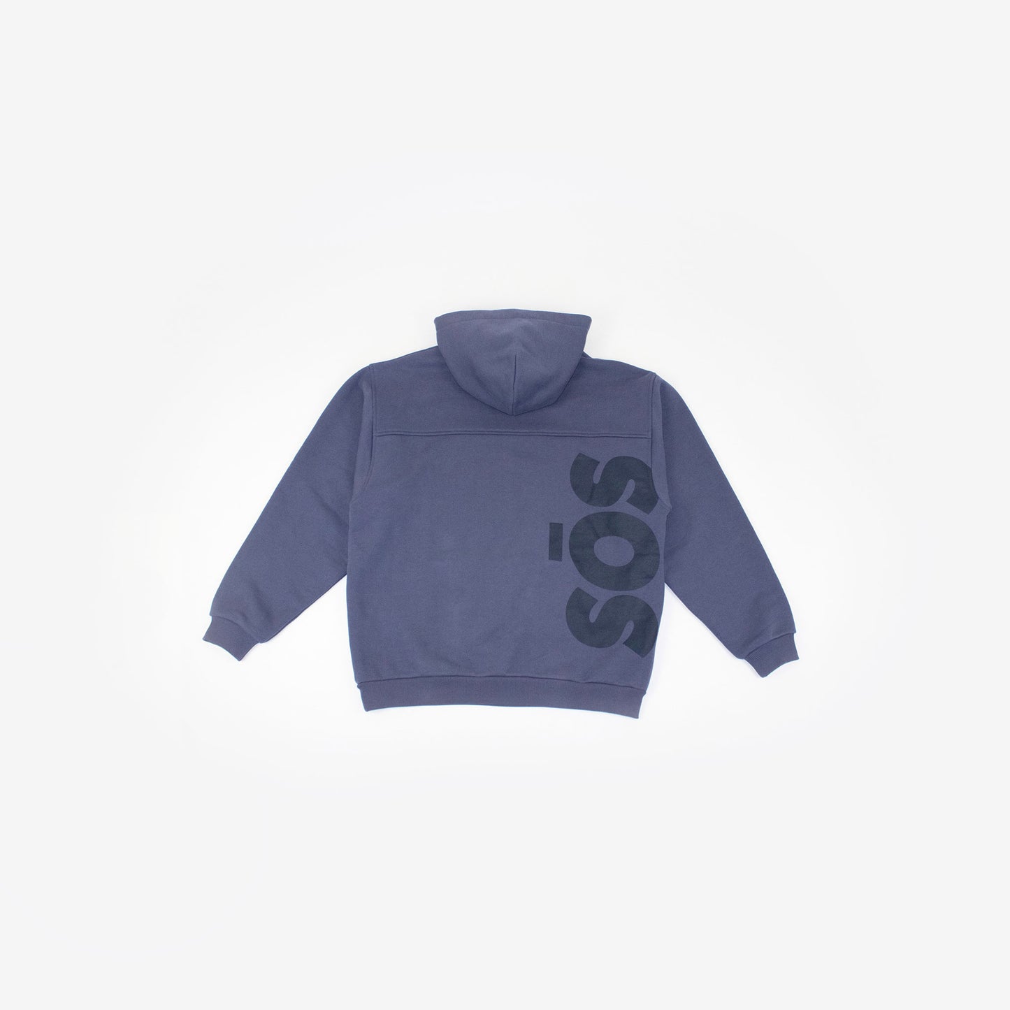Urban Slate oversized hoodie in blue – heavyweight 100% cotton unisex streetwear