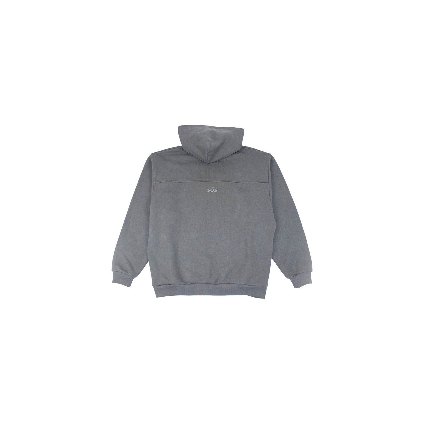 Unisex oversized hoodie 100% cotton grey