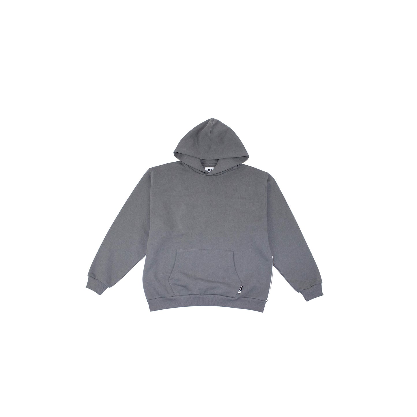 Unisex oversized hoodie 100% cotton grey