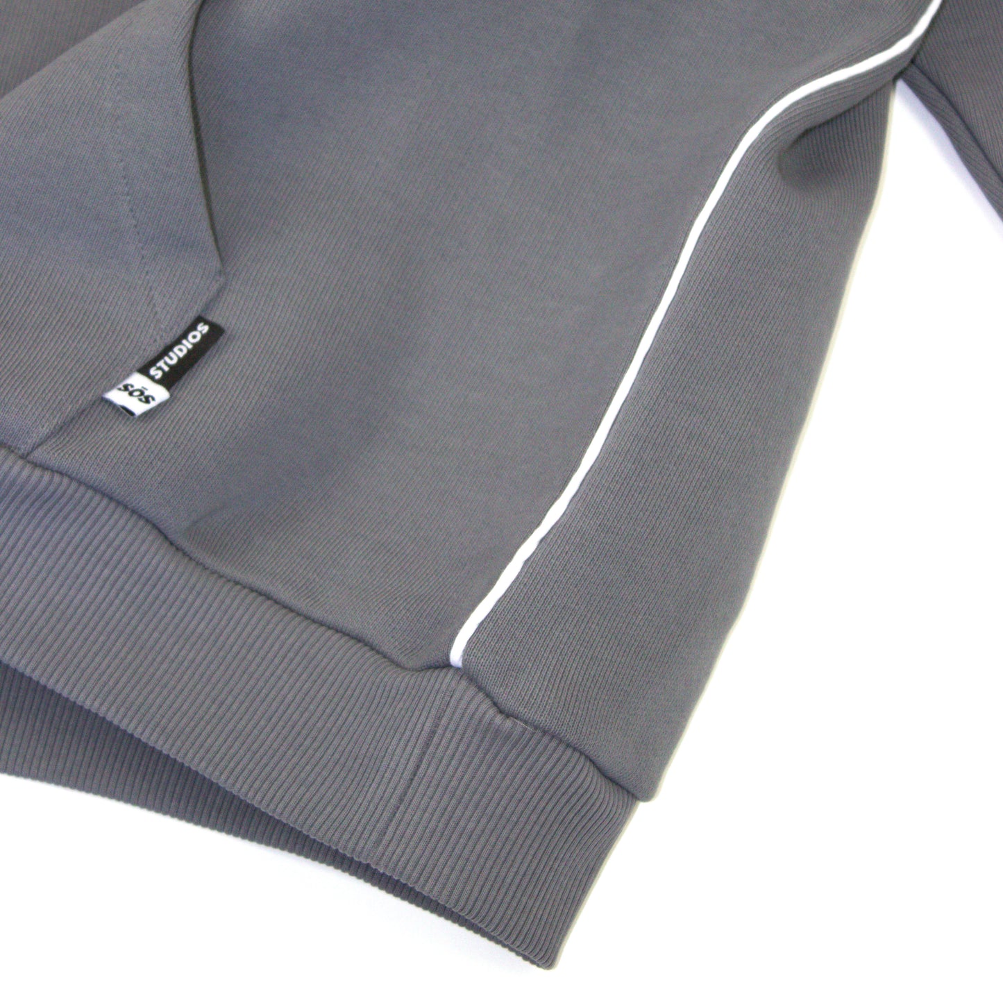 Unisex oversized hoodie 100% cotton grey