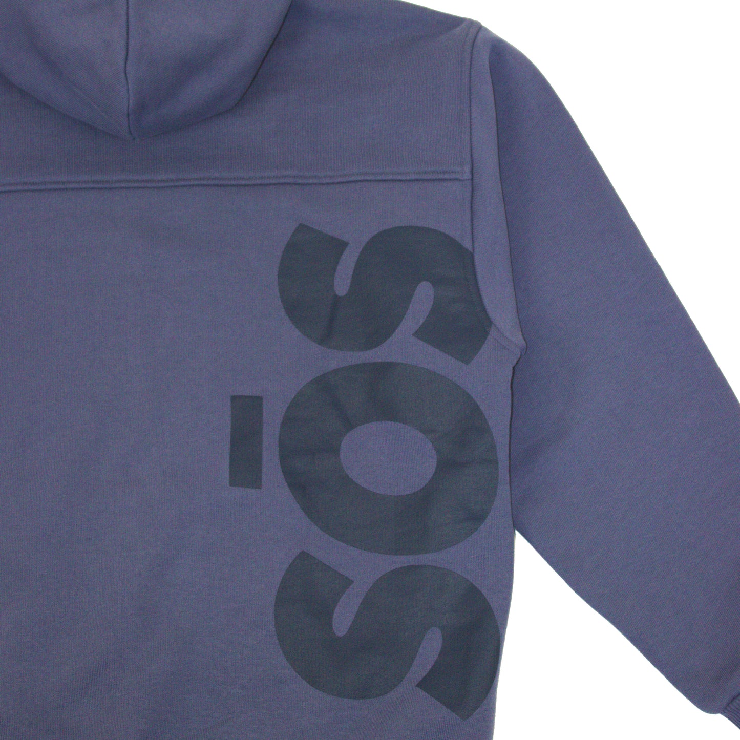 Urban Slate oversized hoodie in blue – heavyweight 100% cotton unisex streetwear