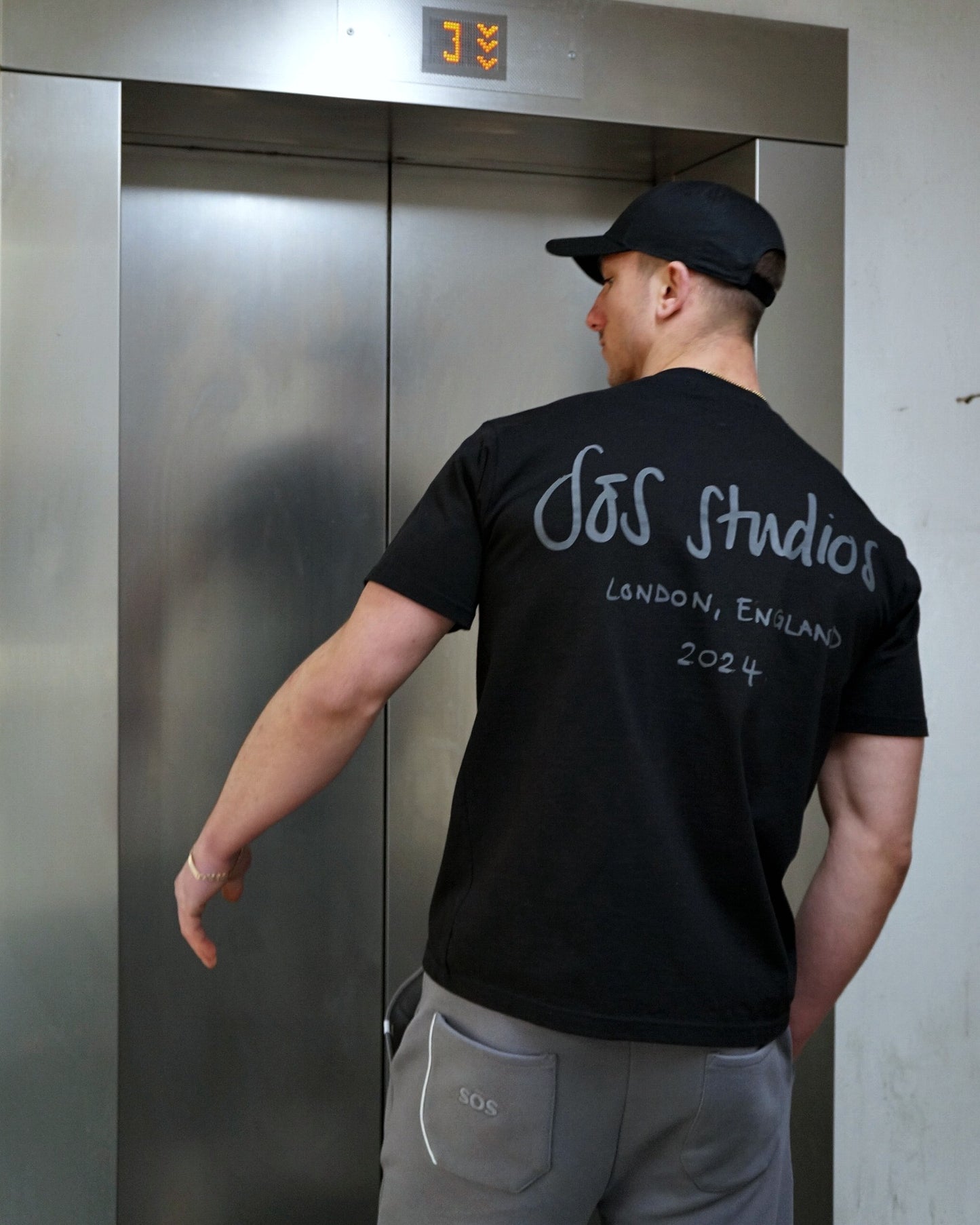 Black Graphic Oversized T-Shirt