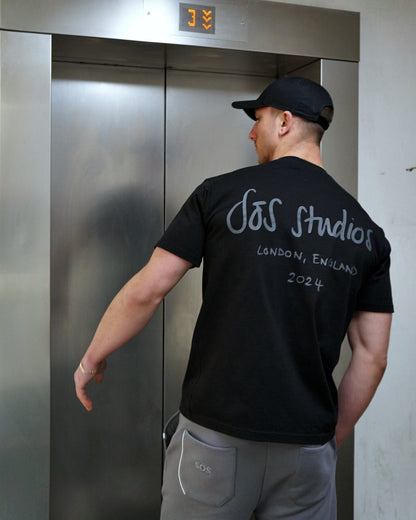 Black Graphic Oversized T-Shirt
