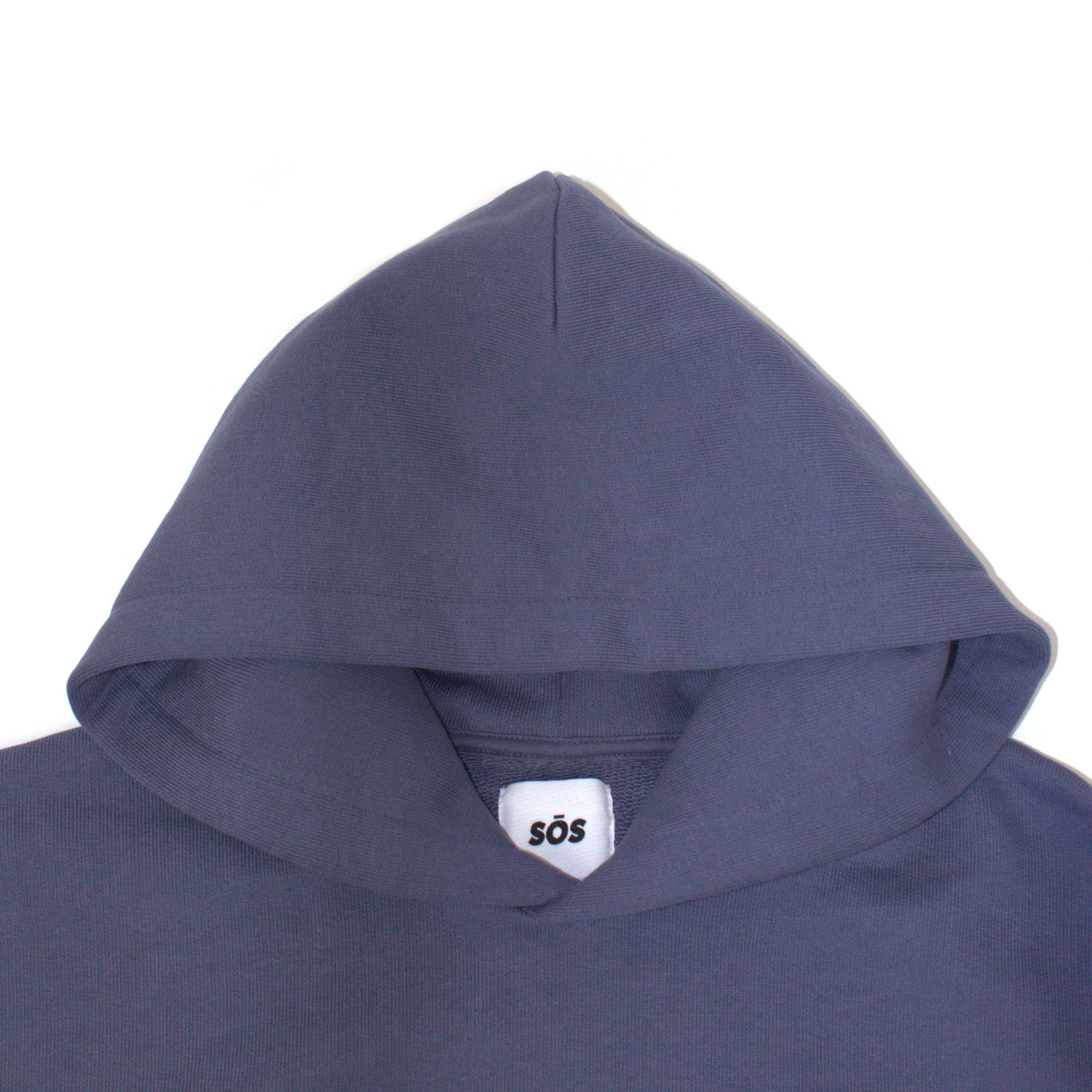 Urban Slate oversized hoodie in blue – heavyweight 100% cotton unisex streetwear