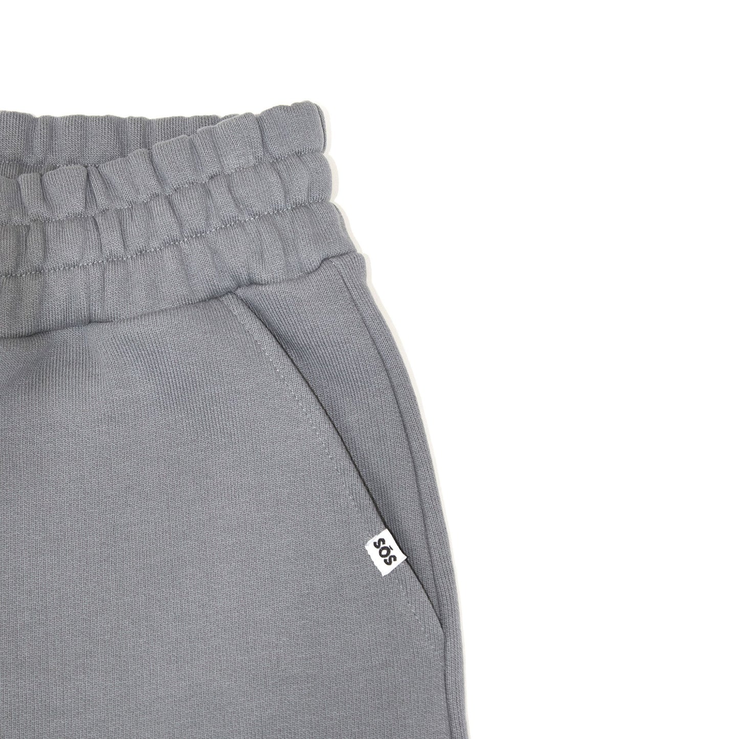 Grey cuffed joggers 100% cotton streetwear