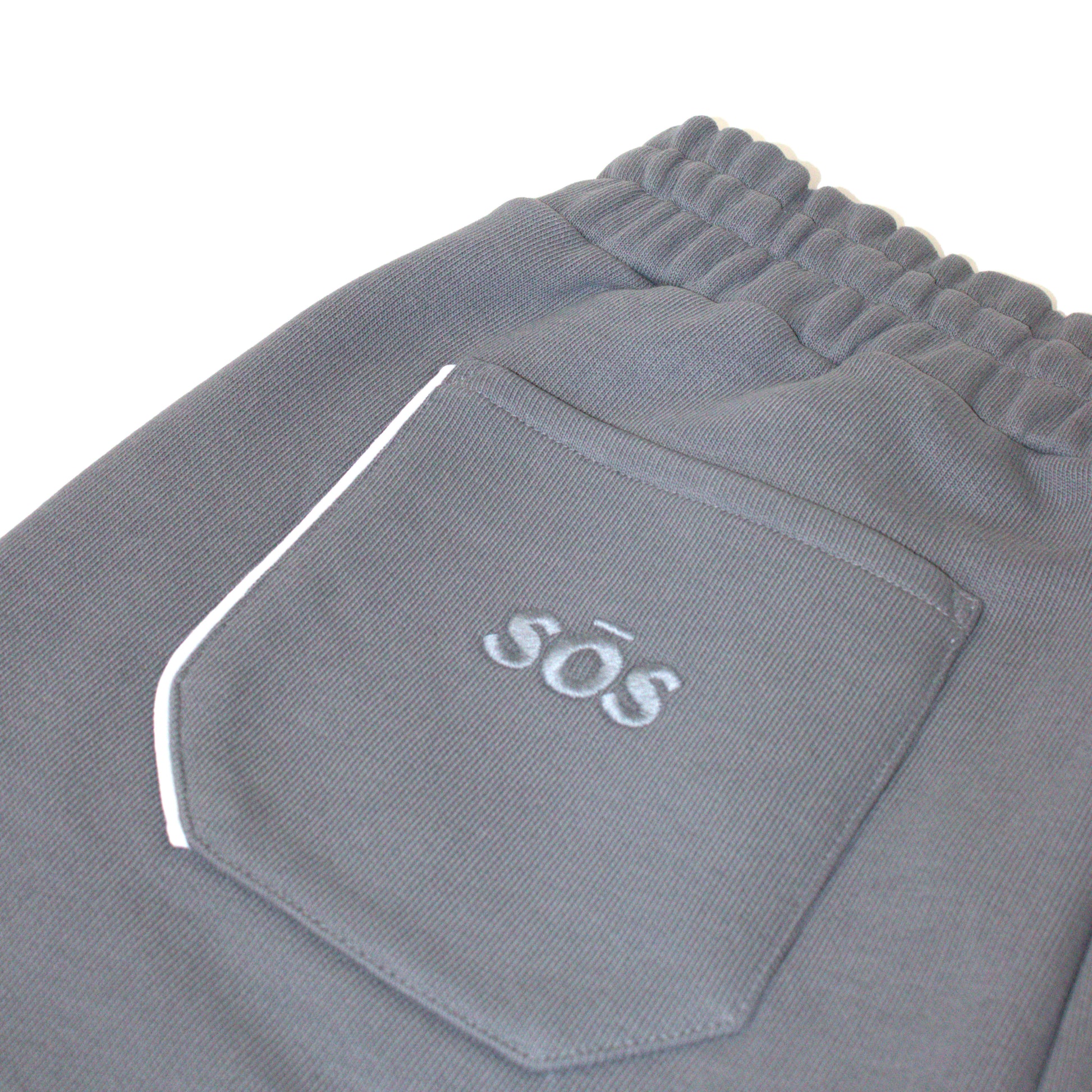Grey cuffed joggers 100% cotton streetwear
