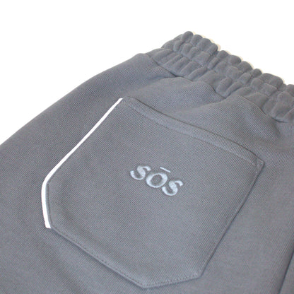 Grey cuffed joggers 100% cotton streetwear