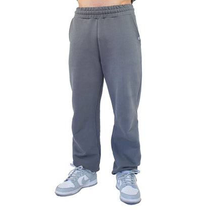 Grey cuffed joggers 100% cotton streetwear