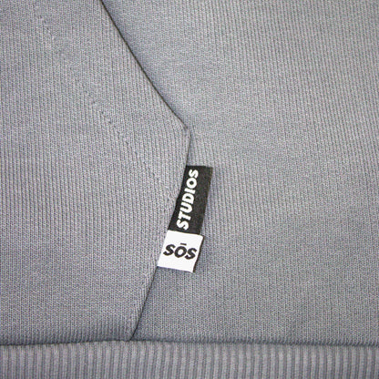 Unisex oversized hoodie 100% cotton grey