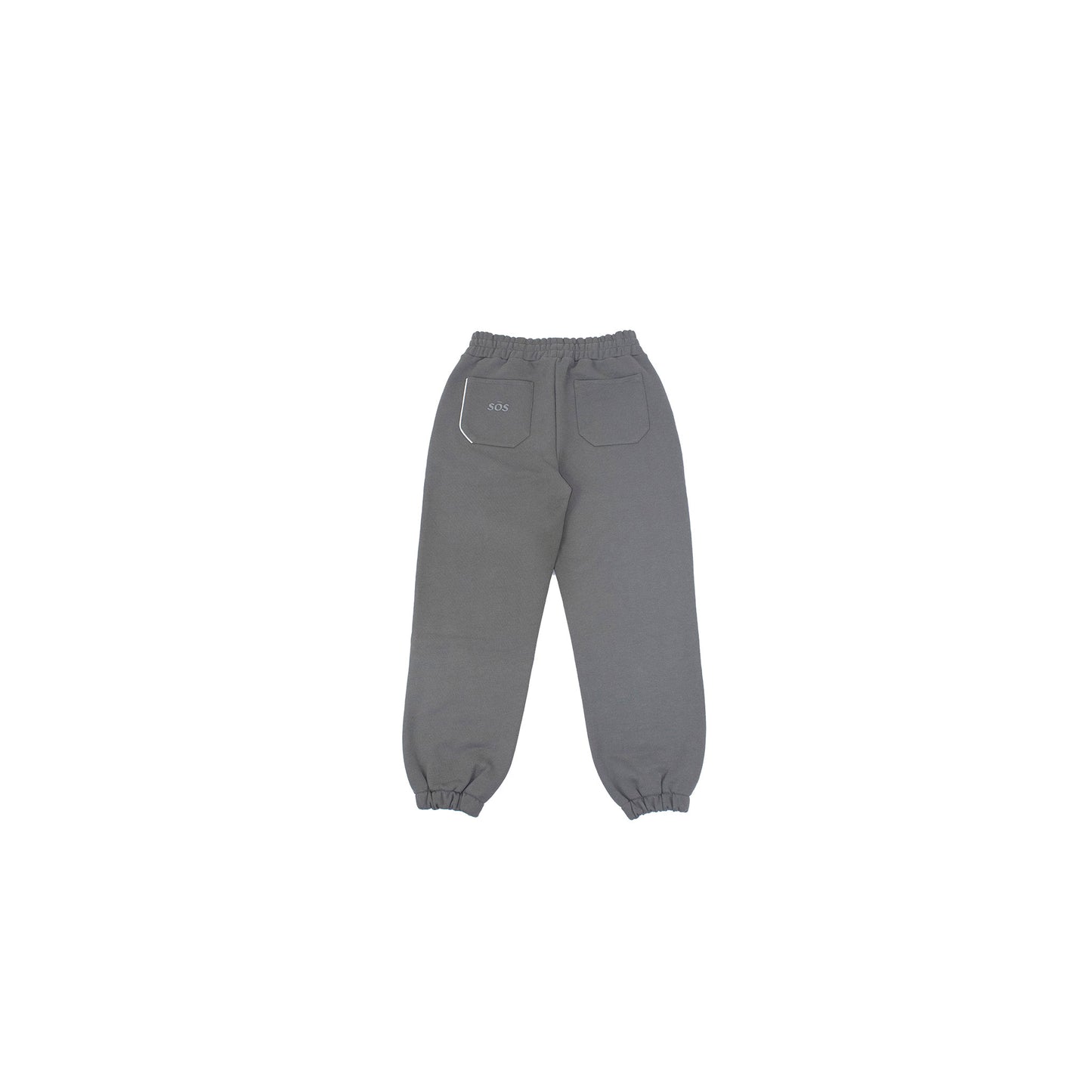 Grey cuffed joggers 100% cotton streetwear